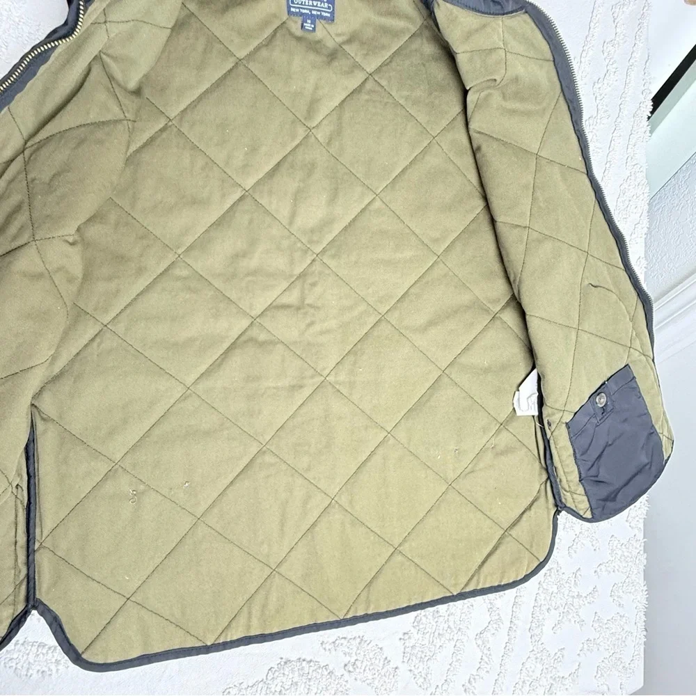 J.Crew Men's Black Quilted Vest